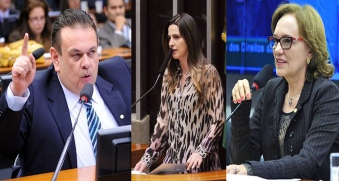 Deputados Silas Freire, Clarissa Garotinho e Zenaide Maia (PR)